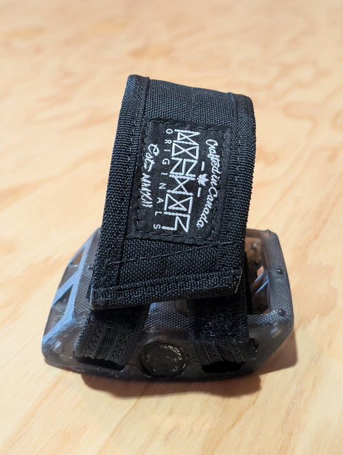 Black Cordura Fixed Gear Pedal Straps