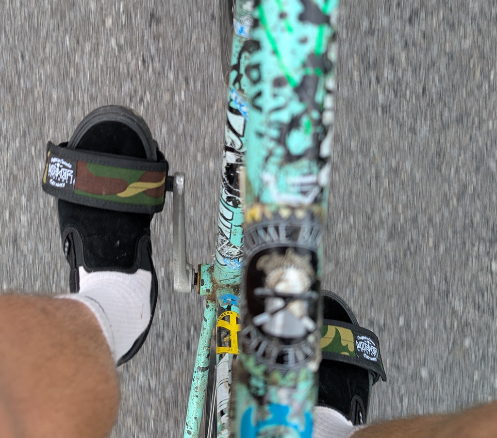 Black Cordura Fixed Gear Pedal Straps