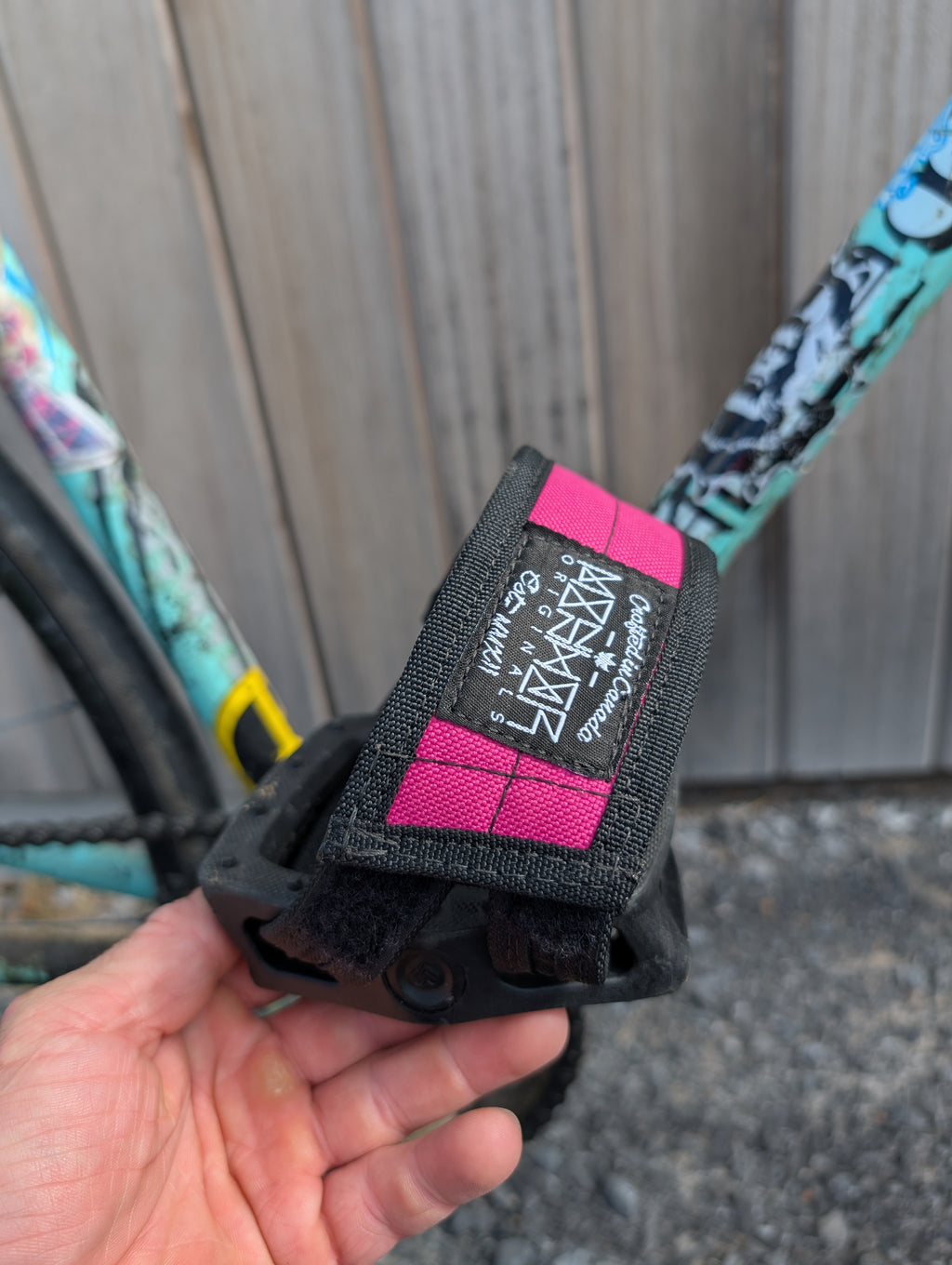 Pink Cordura Pedal Straps