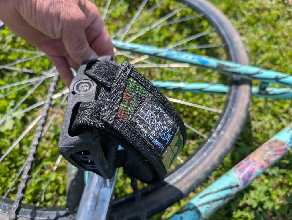 Camo Cordura Fixed Gear Pedal Straps
