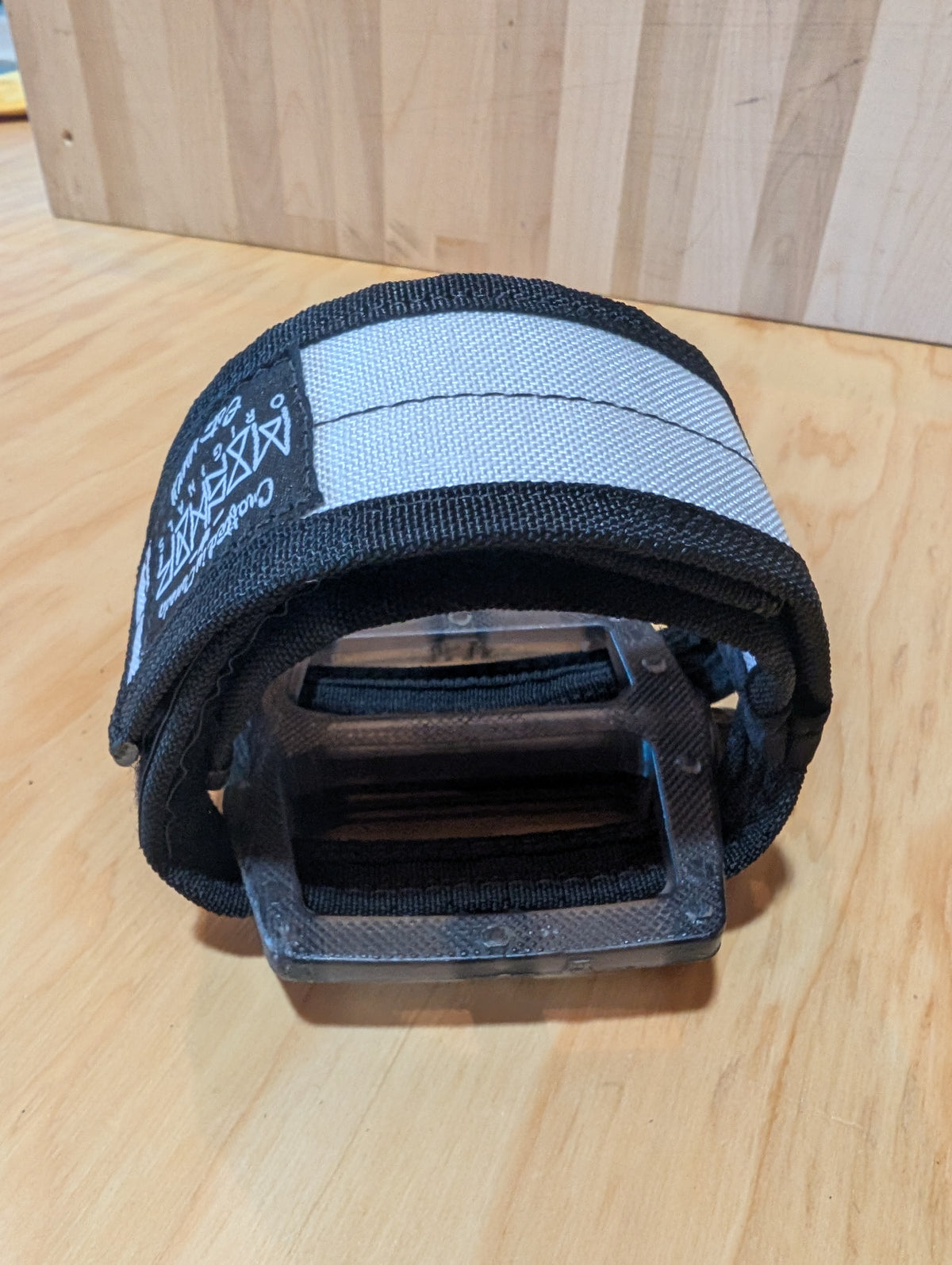 White Cordura Pedal Straps